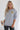 Heart Eyes Smiley Embroidered Sweatshirt - Heather Grey closet candy 1